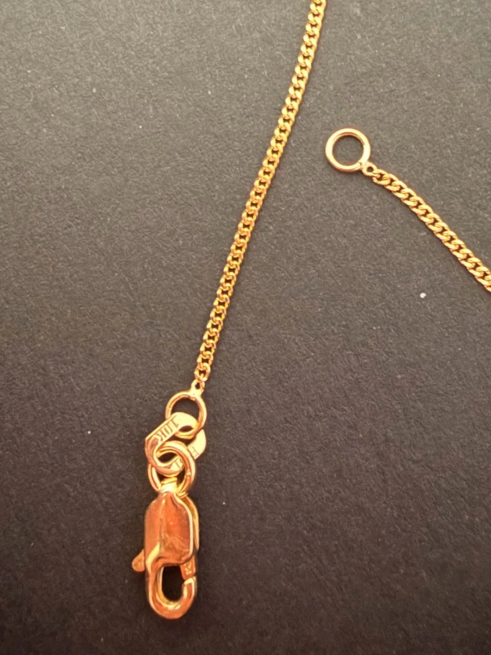10k Solid Gold Chain Mini Miami Chain Bracelet 7”